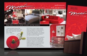 Tri-Fold Brochure for Motif Furniture