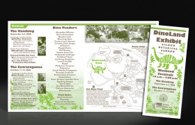 Zilker Botanical Garden Dinoland Exhibit Brochure